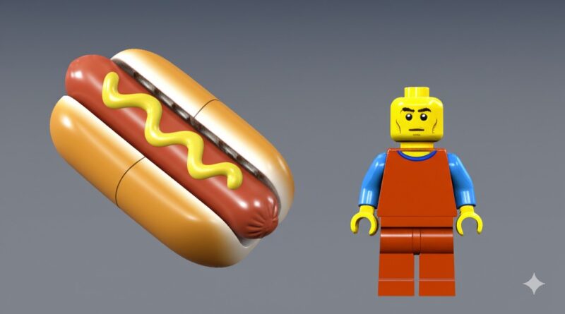 lego hot dog minifigure